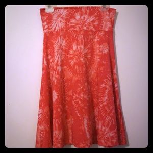 Tie dye Azure skirt Lularoe Small